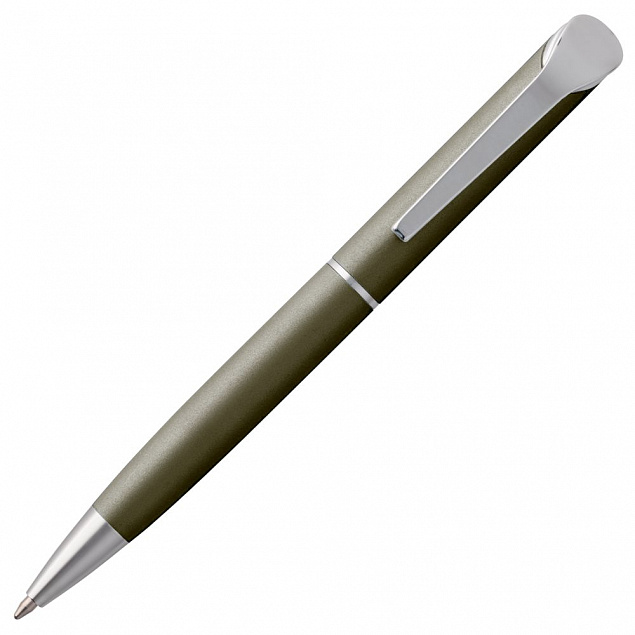 Ручка шариковая Glide, темно-серая с логотипом в Нефтекамске заказать по выгодной цене в кибермаркете AvroraStore