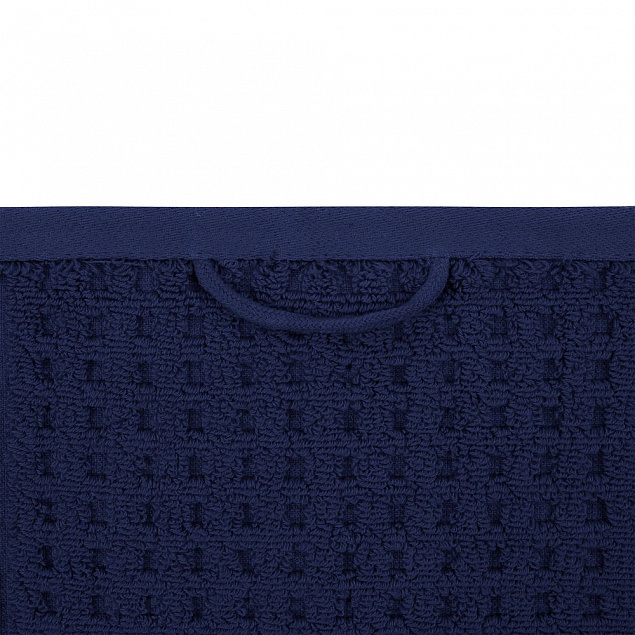 Полотенце Farbe, среднее, синее с логотипом в Нефтекамске заказать по выгодной цене в кибермаркете AvroraStore