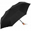 Зонт складной OkoBrella, черный с логотипом в Нефтекамске заказать по выгодной цене в кибермаркете AvroraStore