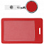 Чехол для пропуска с ретрактором Devon, красный с логотипом в Нефтекамске заказать по выгодной цене в кибермаркете AvroraStore