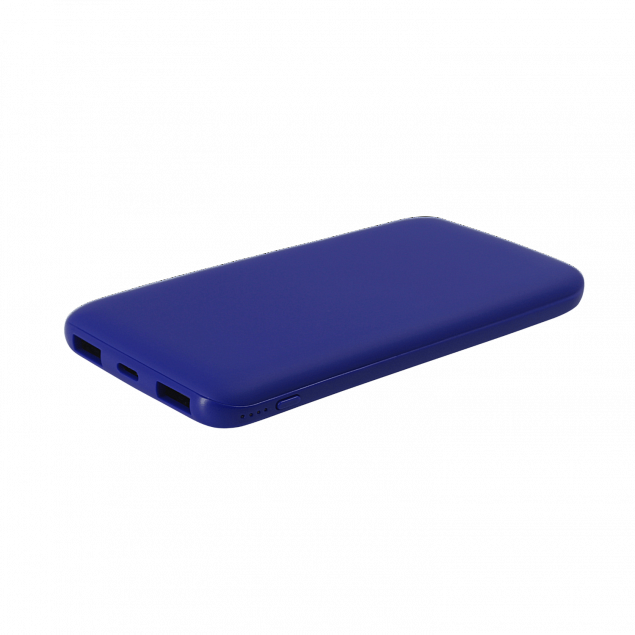 Внешний аккумулятор Bplanner Power 2 ST, софт-тач, 10000 mAh (Синий) с логотипом в Нефтекамске заказать по выгодной цене в кибермаркете AvroraStore