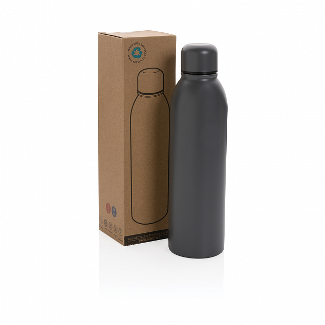 Вакуумная бутылка из переработанной нержавеющей стали (стандарт RCS), 500 мл с логотипом в Нефтекамске заказать по выгодной цене в кибермаркете AvroraStore