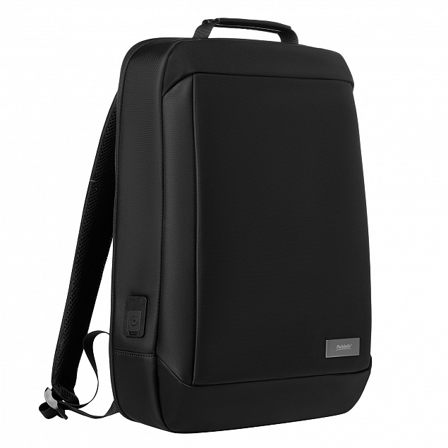 Бизнес рюкзак Bairon, черный с логотипом в Нефтекамске заказать по выгодной цене в кибермаркете AvroraStore