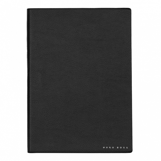 Блокнот Hugo Boss Essential Storyline, черный с логотипом в Нефтекамске заказать по выгодной цене в кибермаркете AvroraStore
