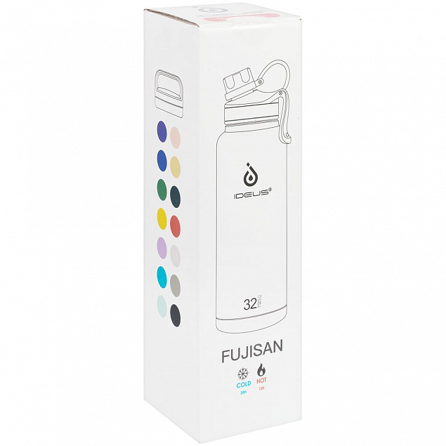 Термобутылка Fujisan XL, темно-синяя с логотипом в Нефтекамске заказать по выгодной цене в кибермаркете AvroraStore