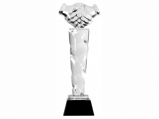 Награда "Рукопожатие" с логотипом в Нефтекамске заказать по выгодной цене в кибермаркете AvroraStore