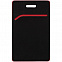 Чехол для пропуска Multimo, черный с красным с логотипом в Нефтекамске заказать по выгодной цене в кибермаркете AvroraStore