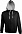 Толстовка мужская Soul Men 290 с контрастным капюшоном, черная с логотипом в Нефтекамске заказать по выгодной цене в кибермаркете AvroraStore