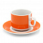 Чайная пара фарфоровая 220см³ экспресс Sunrise (7С1669Ф34), оранжевый, в коробке с логотипом в Нефтекамске заказать по выгодной цене в кибермаркете AvroraStore