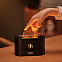 Светодиодный USB увлажнитель-ароматизатор Flame RGB, черный с логотипом в Нефтекамске заказать по выгодной цене в кибермаркете AvroraStore