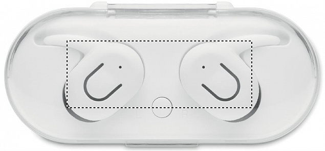 Наушники в футляре-зарядке с логотипом в Нефтекамске заказать по выгодной цене в кибермаркете AvroraStore