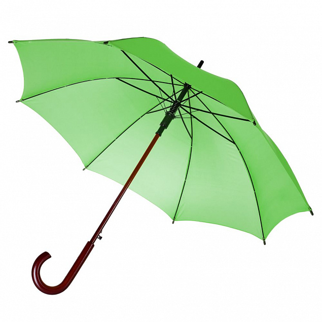Зонт-трость Standard, зеленое яблоко с логотипом в Нефтекамске заказать по выгодной цене в кибермаркете AvroraStore