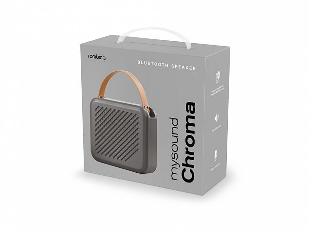 Портативная акустика Rombica mysound Chroma Grey с логотипом в Нефтекамске заказать по выгодной цене в кибермаркете AvroraStore