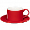 Чайная пара Clio, красная с логотипом в Нефтекамске заказать по выгодной цене в кибермаркете AvroraStore