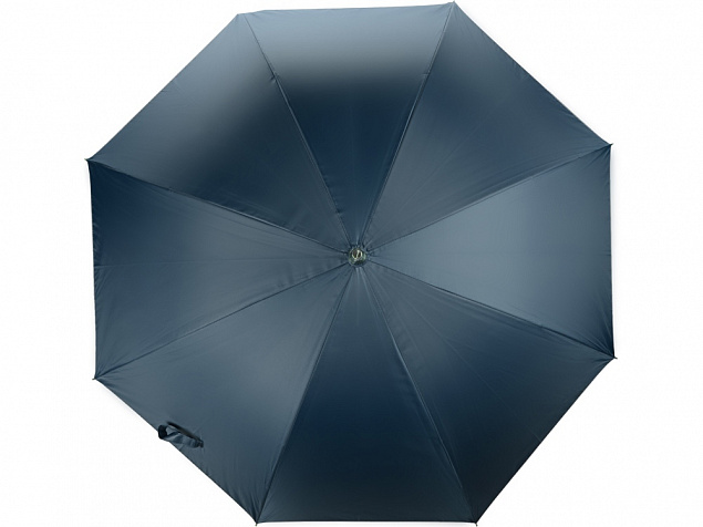 Зонт-трость полуавтомат Майорка, синий/серебристый с логотипом в Нефтекамске заказать по выгодной цене в кибермаркете AvroraStore