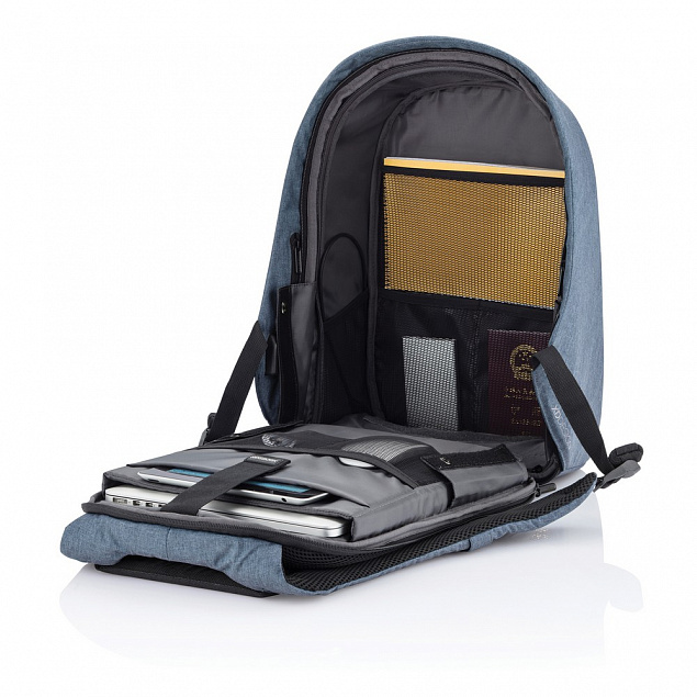 Рюкзак для ноутбука Bobby Hero Mini, синий с логотипом в Нефтекамске заказать по выгодной цене в кибермаркете AvroraStore