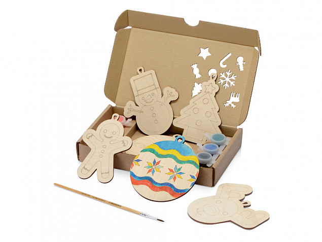 Подарочный набор для раскрашивания Christmas Toys с логотипом в Нефтекамске заказать по выгодной цене в кибермаркете AvroraStore