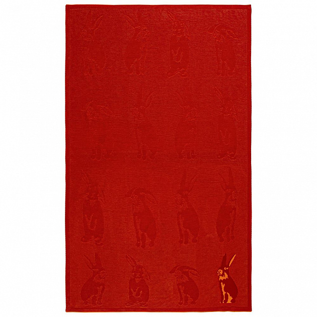 Плед Stereo Bunny, красный с логотипом в Нефтекамске заказать по выгодной цене в кибермаркете AvroraStore