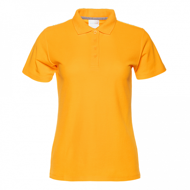 Рубашка поло Рубашка женская 04WL Жёлтый с логотипом в Нефтекамске заказать по выгодной цене в кибермаркете AvroraStore