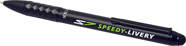 Tactical Dark шариковая ручка со стилусом, черный с логотипом в Нефтекамске заказать по выгодной цене в кибермаркете AvroraStore