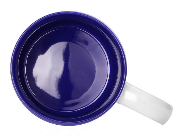 Кружка Sublime Color XL для сублимации 440мл, белый/синий с логотипом в Нефтекамске заказать по выгодной цене в кибермаркете AvroraStore