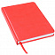 Ежедневник недатированный Bliss, А5,  красный, белый блок, без обреза с логотипом в Нефтекамске заказать по выгодной цене в кибермаркете AvroraStore
