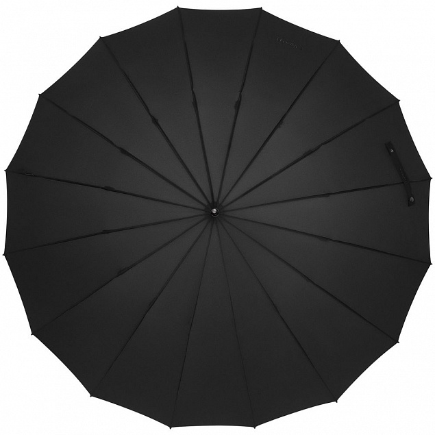 Зонт-трость Big Boss, черный с логотипом в Нефтекамске заказать по выгодной цене в кибермаркете AvroraStore