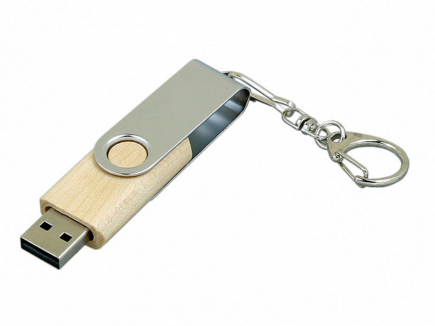 USB 2.0- флешка промо на 16 Гб с поворотным механизмом с логотипом в Нефтекамске заказать по выгодной цене в кибермаркете AvroraStore