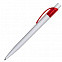 Шариковая ручка Easy, красная/белая с логотипом в Нефтекамске заказать по выгодной цене в кибермаркете AvroraStore