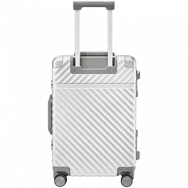 Чемодан Aluminum Frame PC Luggage V1, белый с логотипом в Нефтекамске заказать по выгодной цене в кибермаркете AvroraStore