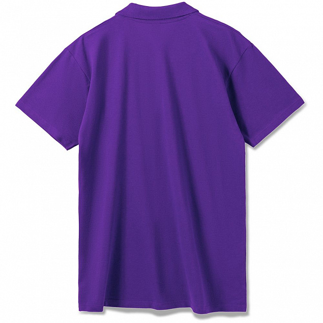 Рубашка поло мужская SUMMER 170, темно-фиолетовая с логотипом в Нефтекамске заказать по выгодной цене в кибермаркете AvroraStore