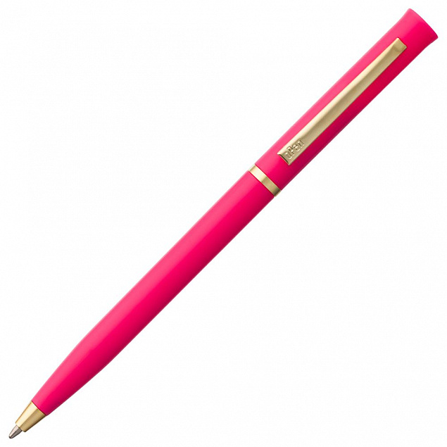 Ручка шариковая Euro Gold, розовая с логотипом в Нефтекамске заказать по выгодной цене в кибермаркете AvroraStore