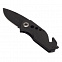 Складной нож Intact, черный с логотипом в Нефтекамске заказать по выгодной цене в кибермаркете AvroraStore