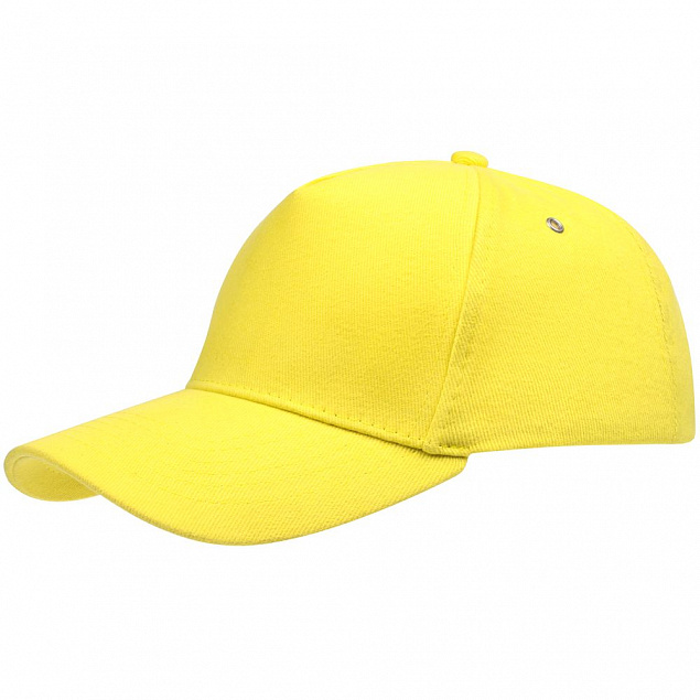 Бейсболка Standard, желтая с логотипом в Нефтекамске заказать по выгодной цене в кибермаркете AvroraStore