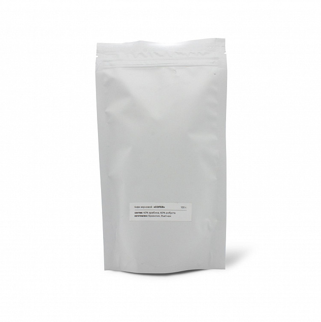 Кофе зерновой Cofer, 100 г (белый) с логотипом в Нефтекамске заказать по выгодной цене в кибермаркете AvroraStore