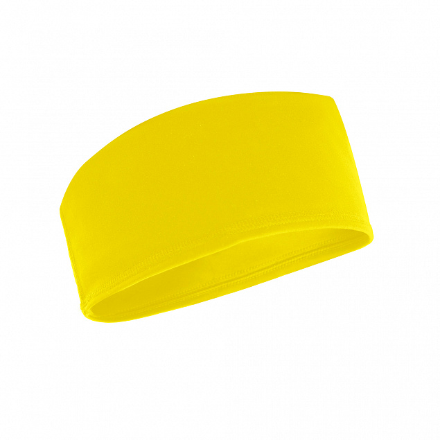 Спортивная повязка для волос CROSSFITTER, Желтый с логотипом в Нефтекамске заказать по выгодной цене в кибермаркете AvroraStore