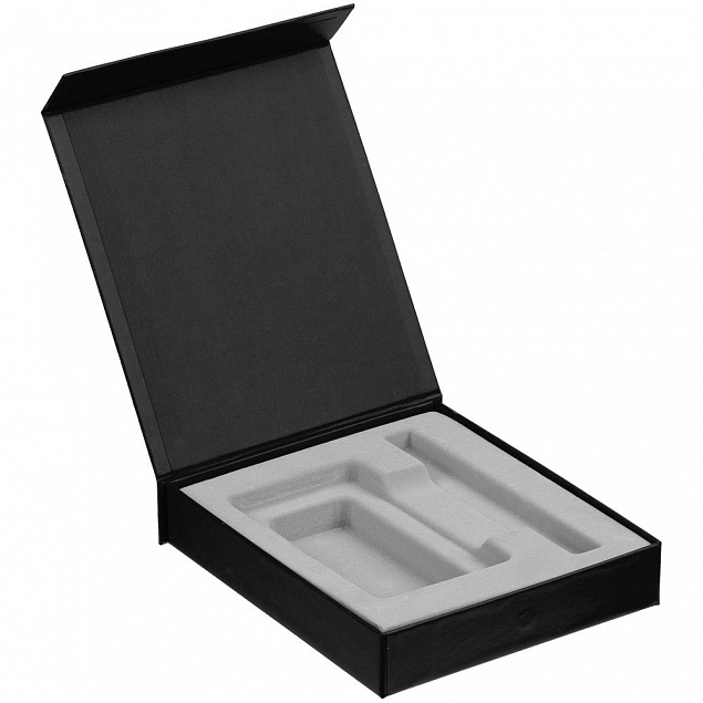 Коробка Latern для аккумулятора 5000 мАч и ручки, черная с логотипом в Нефтекамске заказать по выгодной цене в кибермаркете AvroraStore