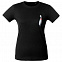 Футболка женская Ghost of Love, черная с логотипом в Нефтекамске заказать по выгодной цене в кибермаркете AvroraStore