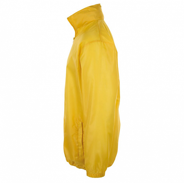 Ветровка унисекс SHIFT, желтая с логотипом в Нефтекамске заказать по выгодной цене в кибермаркете AvroraStore