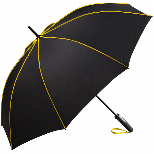 Зонт-трость Seam, желтый с логотипом в Нефтекамске заказать по выгодной цене в кибермаркете AvroraStore