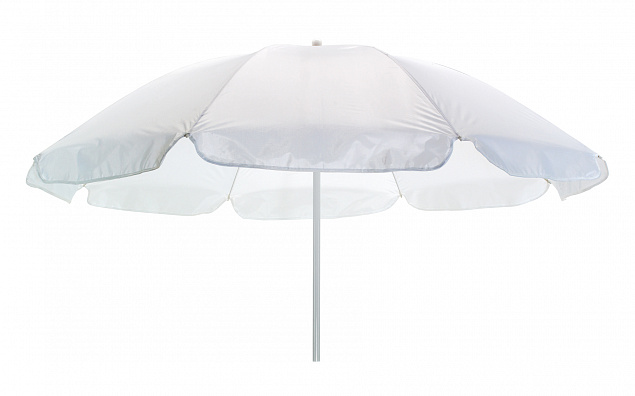 Пляжный зонт SUNFLOWER, белый с логотипом в Нефтекамске заказать по выгодной цене в кибермаркете AvroraStore