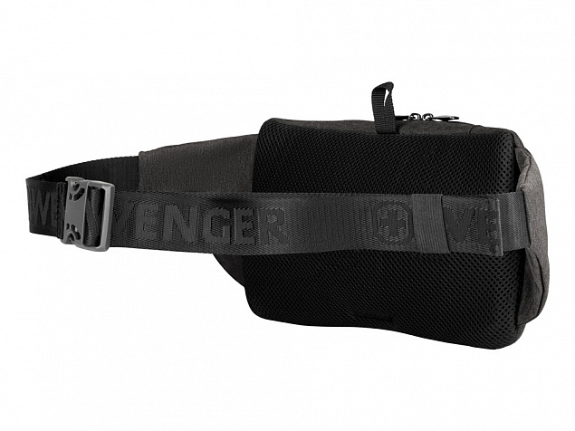 Сумка WENGER для ношения через плечо или на поясе, серая, 100% полиэстер, 30х10х15 см, 3 л с логотипом в Нефтекамске заказать по выгодной цене в кибермаркете AvroraStore