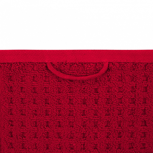 Полотенце Farbe, среднее, бордовое с логотипом в Нефтекамске заказать по выгодной цене в кибермаркете AvroraStore