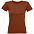 Футболка женская REGENT FIT WOMEN, коричневая (терракотовая) с логотипом в Нефтекамске заказать по выгодной цене в кибермаркете AvroraStore