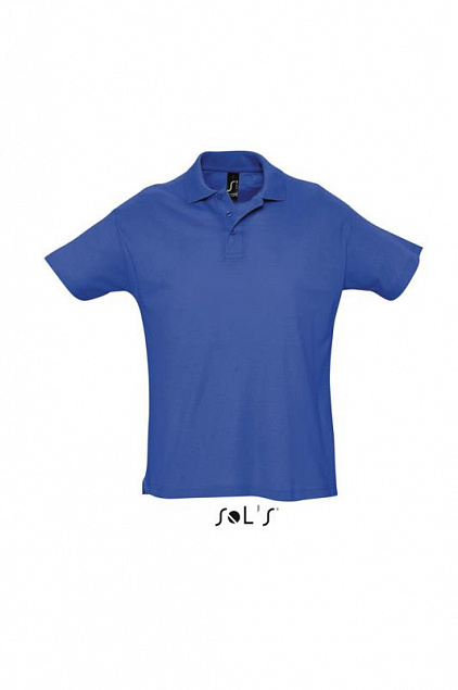 Джемпер (рубашка-поло) SUMMER II мужская,Ярко-синий L с логотипом в Нефтекамске заказать по выгодной цене в кибермаркете AvroraStore