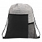 Рюкзак с завязками Kristof, серый с логотипом в Нефтекамске заказать по выгодной цене в кибермаркете AvroraStore