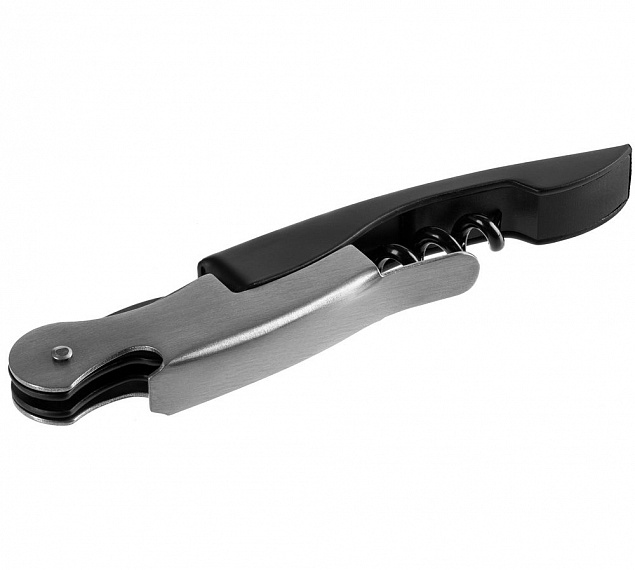 Нож сомелье Merlot, черный с логотипом в Нефтекамске заказать по выгодной цене в кибермаркете AvroraStore