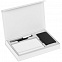 Коробка Silk с ложементом под ежедневник, аккумулятор и ручку, белая с логотипом в Нефтекамске заказать по выгодной цене в кибермаркете AvroraStore