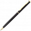 Ручка шариковая Hotel Gold, черная с логотипом в Нефтекамске заказать по выгодной цене в кибермаркете AvroraStore