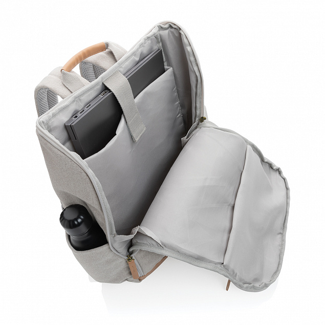Рюкзак для ноутбука Impact из переработанного канваса AWARE™, 15" с логотипом в Нефтекамске заказать по выгодной цене в кибермаркете AvroraStore